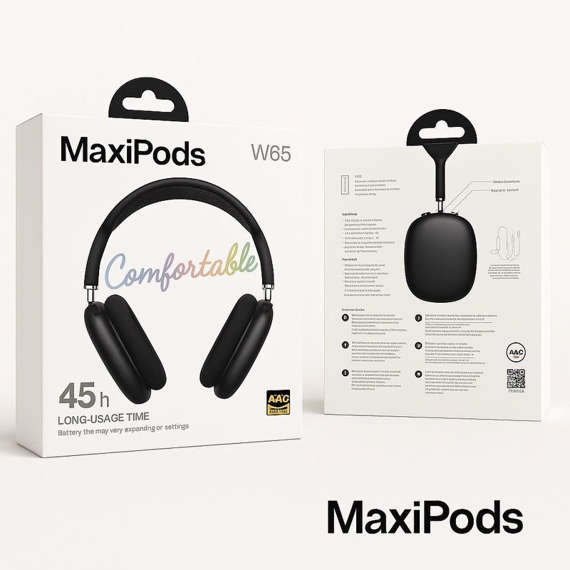 MaxiPods™ – Bluetooth Headphones - Comfort & High Quality Sound