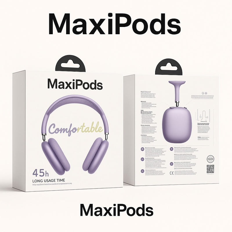 MaxiPods™ – Bluetooth Headphones - Comfort & High Quality Sound
