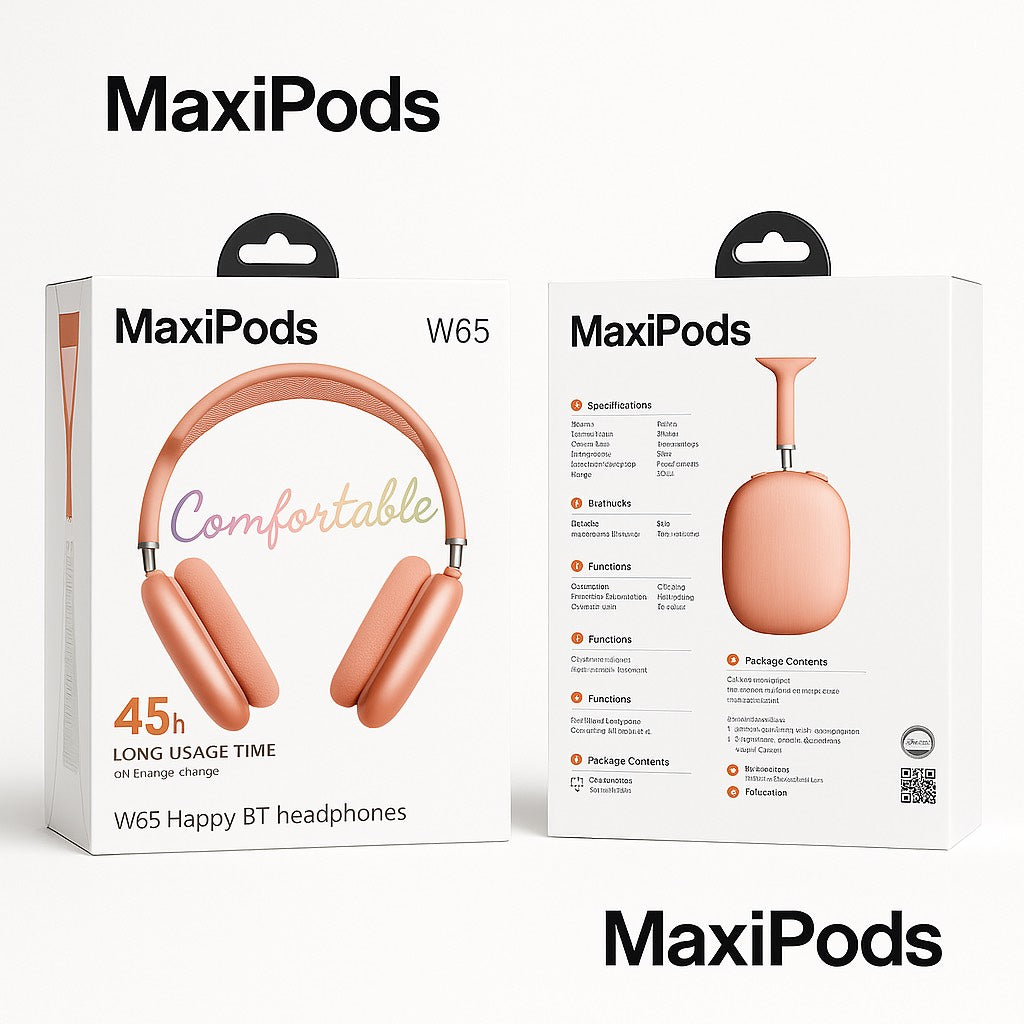 MaxiPods™ – Bluetooth Headphones - Comfort & High Quality Sound