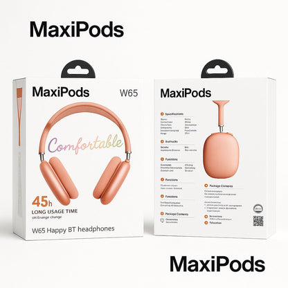 MaxiPods™ – Bluetooth Headphones - Comfort & High Quality Sound