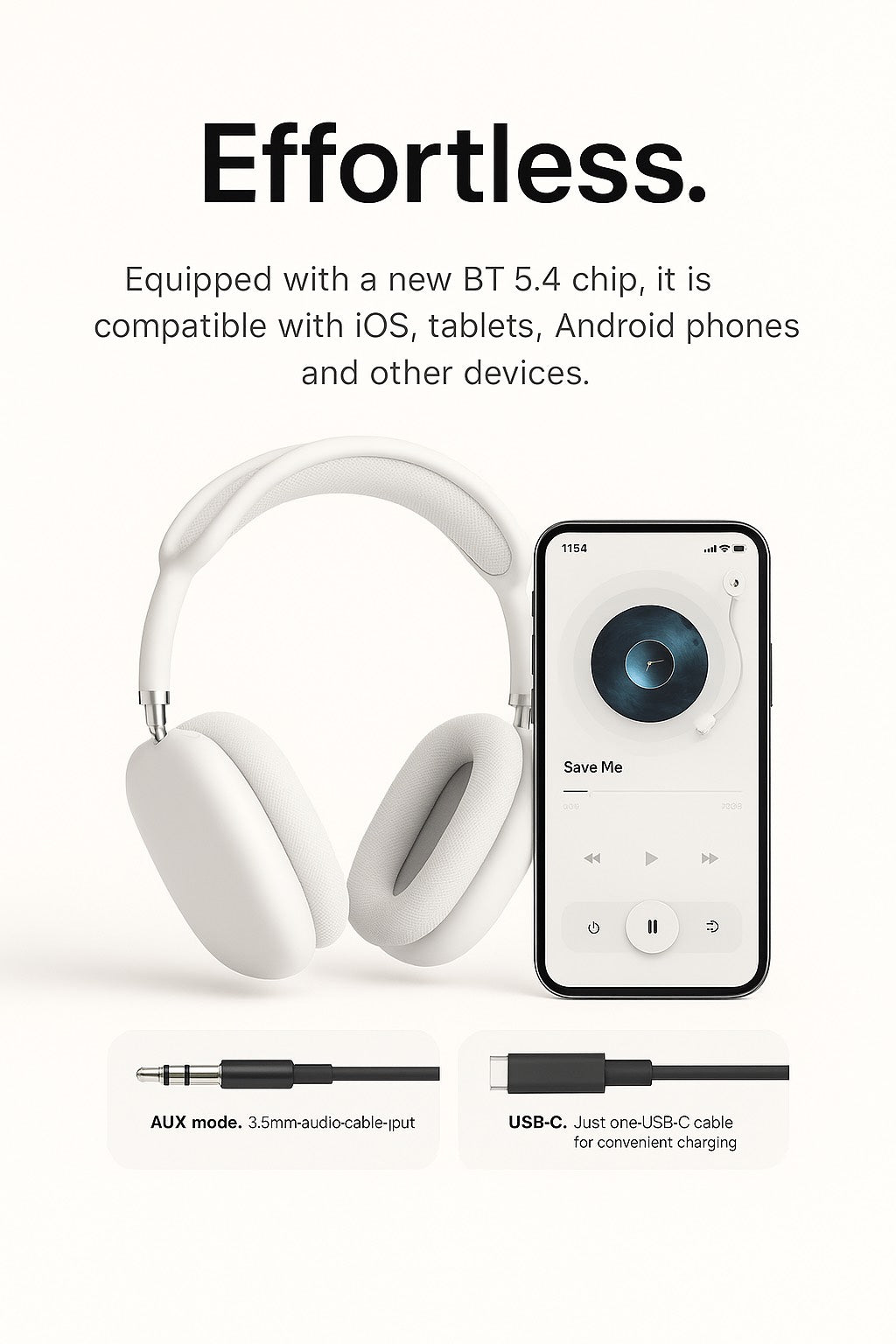 MaxiPods™ – Bluetooth Headphones - Comfort & High Quality Sound